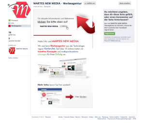 Facebook Fanpage erstellen | Werbeagentur Karlsruhe | MARTES NEW MEDIA